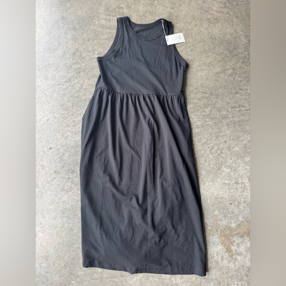A New Day Black Sleeveless Halter Ribbed dress - Picture 1 of 4